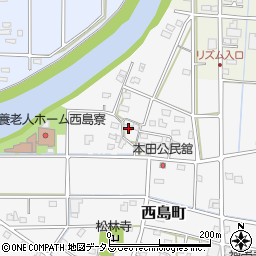 静岡県浜松市中央区西島町68周辺の地図