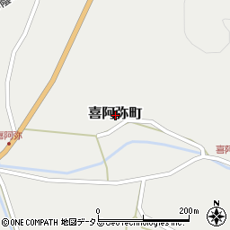 島根県益田市喜阿弥町周辺の地図