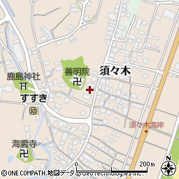 静岡県牧之原市須々木346-4周辺の地図