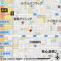 ファナティー 心斎橋店周辺の地図
