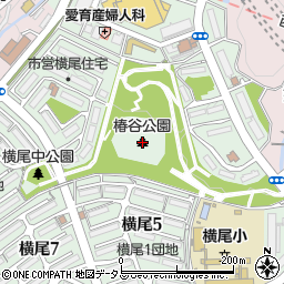 椿谷公園周辺の地図