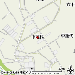 愛知県豊橋市杉山町下蓮代周辺の地図