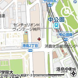 トヨタレンタリース神戸ポートライナー中公園駅前店周辺の地図