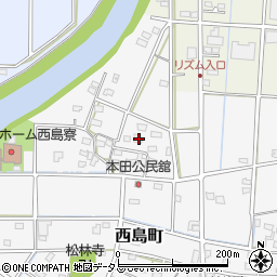 静岡県浜松市中央区西島町61周辺の地図