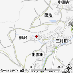 愛知県田原市仁崎町柳沢周辺の地図