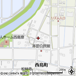 静岡県浜松市中央区西島町60周辺の地図