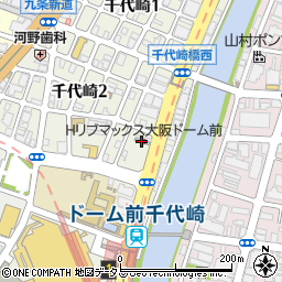ホテルリブマックス大阪ドーム前周辺の地図