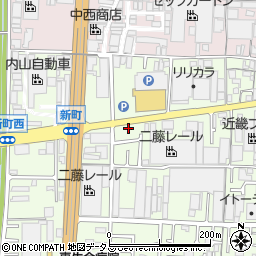 大阪府東大阪市新町15-17周辺の地図