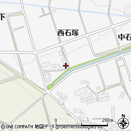 愛知県豊橋市西七根町西石塚周辺の地図