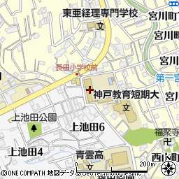 兵庫県神戸市長田区西山町2丁目4-1周辺の地図