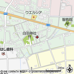 静岡県磐田市白羽444周辺の地図