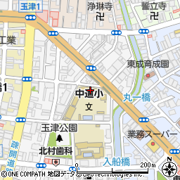 大阪市立中道小学校周辺の地図