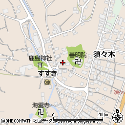 静岡県牧之原市須々木338-1周辺の地図