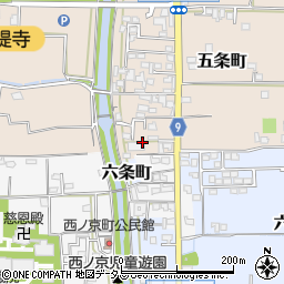 奈良県奈良市五条町8周辺の地図