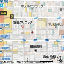 ホテルコード心斎橋周辺の地図