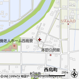 静岡県浜松市中央区西島町67周辺の地図