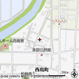 静岡県浜松市中央区西島町64周辺の地図
