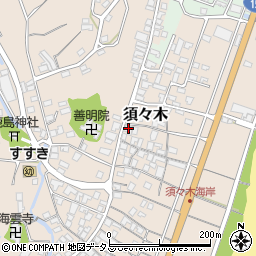 静岡県牧之原市須々木405周辺の地図