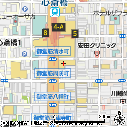 道頓堀 今井 大丸心斎橋店周辺の地図