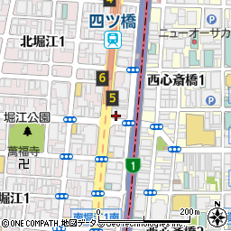 松屋四ツ橋店周辺の地図