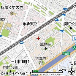 兵庫県神戸市兵庫区兵庫町2丁目3-32周辺の地図