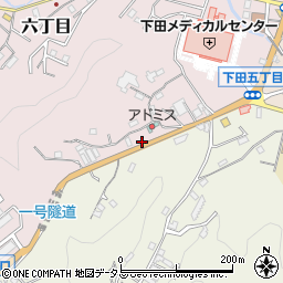 静岡県下田市六丁目18周辺の地図