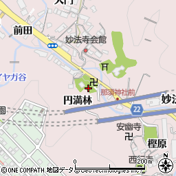 兵庫県神戸市須磨区妙法寺円満林周辺の地図