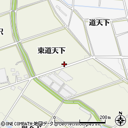 愛知県豊橋市高塚町東道天下周辺の地図