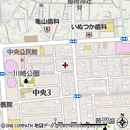 岡山県総社市中央3丁目6周辺の地図