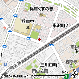 朝日プラザ兵庫永沢町周辺の地図