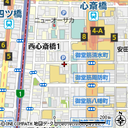 イソップ心斎橋店周辺の地図
