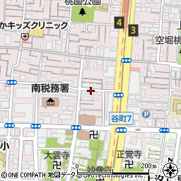 大阪府大阪市中央区谷町周辺の地図