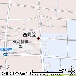 静岡県袋井市西同笠860-1周辺の地図