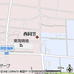静岡県袋井市西同笠860周辺の地図