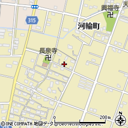静岡県浜松市中央区河輪町604周辺の地図