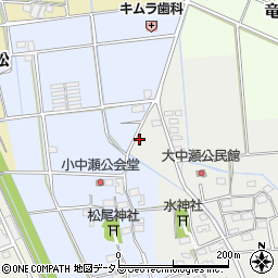 静岡県磐田市大中瀬32周辺の地図