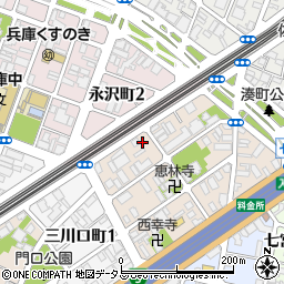 兵庫県神戸市兵庫区兵庫町2丁目3-31周辺の地図