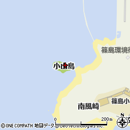 愛知県知多郡南知多町篠島小山島周辺の地図