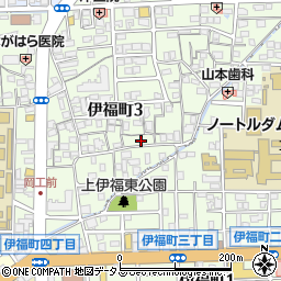 岡山県岡山市北区伊福町周辺の地図