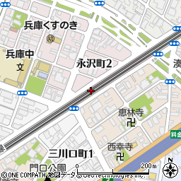 ＡＳＡＨＩ　ＰＡＲＫ永沢２丁目駐車場周辺の地図
