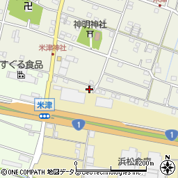 静岡県浜松市中央区米津町1512周辺の地図