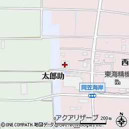静岡県袋井市西同笠898周辺の地図