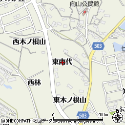 愛知県豊橋市杉山町東南代周辺の地図