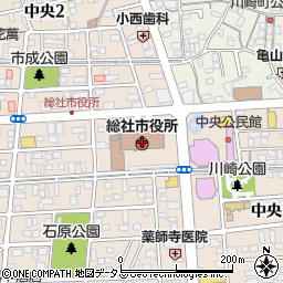総社市役所建設部　都市計画課周辺の地図