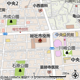 総社市役所　監査事務局周辺の地図