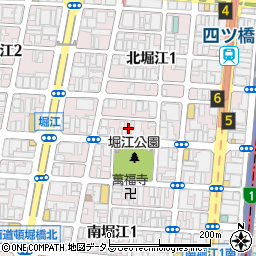 エアバギー大阪堀江公園店周辺の地図