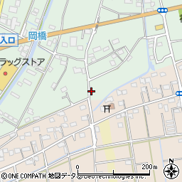 静岡県磐田市岡4-3周辺の地図