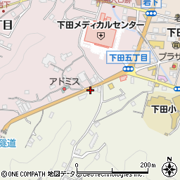下田南周辺の地図