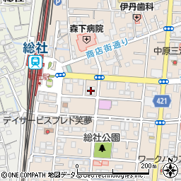 中鉄観光株式会社周辺の地図