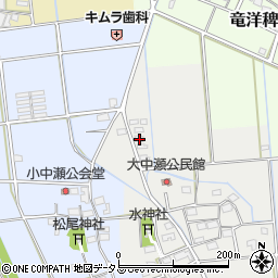 静岡県磐田市大中瀬25周辺の地図